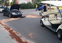 W Stegnie doszło do wypadku meleksa z samochodem osobowym